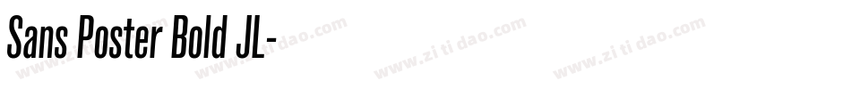Sans Poster Bold JL字体转换